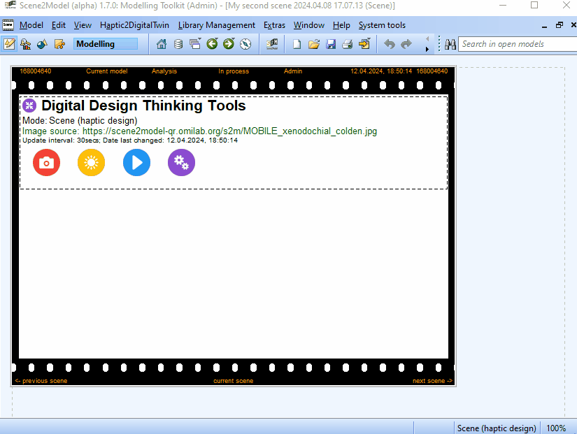 gif showing how a haptic model, which was already processed, can be imported