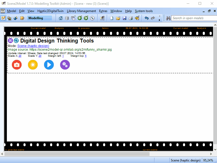 Gif showing starting and stopping the automated import of haptic models