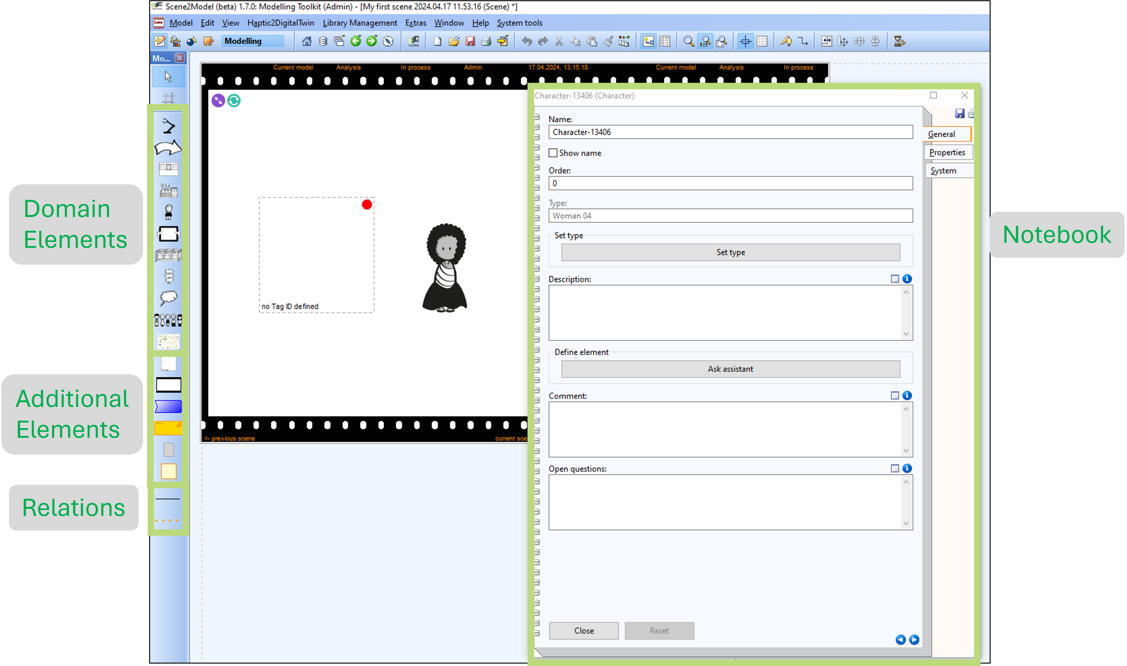 picture showing the GUI for annotating the models